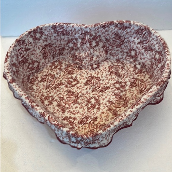 Longaberger 1999 love letters sweetheart Heart Basket liner protector lid XL - Picture 3 of 16